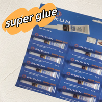 12pcs Adhésif Cyanoacrylate Liquide Pour Caoutchouc Bois Et Autres Matériaux Colle Super Forte