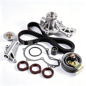 Kit de réparation <span class=keywords><strong>courroie</strong></span> de <span class=keywords><strong>distribution</strong></span> et pompe à eau TCKWP317 – Corrige le bruit de la <span class=keywords><strong>courroie</strong></span>, les fuites de liquide de refroidissement et l'excès de chaleur du moteur – Compatible moteur 1.8L L4 SOHC 1997-2000 - Product Image 1