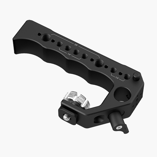 Selens SHL-8 Universal DSLR Camera Cage Top Handle Grip with ARRI Locating NATO Clamp Cold Shoe Mount for Video Rig Stabilizer