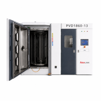 Máquina de Recubrimiento Iónico Multiarco AsiaLink, Equipo de Deposición al Vacío con Mesa Giratoria para Herramientas CNC