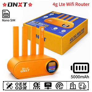 DNXT 4g Router with Sim Card WiFi 6 Cat4 Routeur Wifi 1WAN/3LAN <b>Modeme</b> Wifi Sans Fil 5000mAh AP VPN 4g Lte Wifi Usb Office Use - Product Image 1