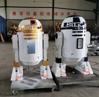 Statue de robot en acier au carbone, modèle de sculpture métallique, en promotion