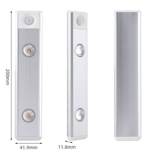 LED Under Cabinet <b>Wireless</b> Lights with Motion <b>Sensor</b> USB Rechargeable for Indoor Kitchen Closet Stairway 3 Color 20CM - Product Image 1