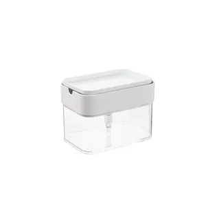 Anual-dispensador de detergente para cocina, caja de jabón con prensa manual