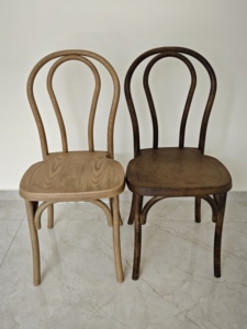 Silla de madera curvada de resina apilable al aire libre para Banquete de boda de hotel restaurante <span class=keywords><strong>vintage</strong></span> moderno con grano de madera - Product Image 5
