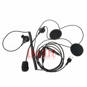 MIDLAND G6 G7 G8 G9 2 Pins Finger <span class=keywords><strong>PTT</strong></span> Tai Nghe Walkie Talkie Xe Máy Nửa Mũ Bảo Hiểm Tai Nghe <span class=keywords><strong>Microphone</strong></span> - Product Image 2