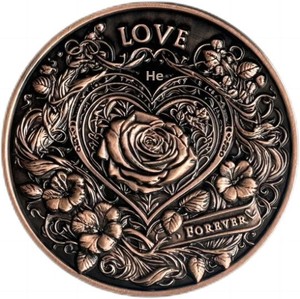 Monete Commemorative Bifacciali in Lega di Zinco con Processo di Rilievo a Filo di Rame <span class=keywords><strong>Antico</strong></span> <span class=keywords><strong>Rosso</strong></span>, Confezionate Singolarmente - Product Image 5