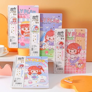 Cuaderno en espiral de papel al por mayor, línea de dibujos animados, cuaderno de tapa dura, diario, bobina <span class=keywords><strong>japonesa</strong></span>, planificador, organizador, <span class=keywords><strong>Agenda</strong></span> - Product Image 6