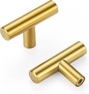 不锈钢T旋钮手柄厨柜家具五金管不锈钢壁橱空心抽屉门把手 - Product Image 2