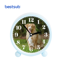 BestSub grosir disesuaikan Dekorasi Desktop Digital cahaya biru jam Alarm warna SCKLB