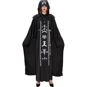 Mujeres mago bruja mago Grim Reaper hechicera película <span class=keywords><strong>de</strong></span> TV disfraces <span class=keywords><strong>de</strong></span> Halloween sacerdote con capucha túnica capa manto <span class=keywords><strong>disfraz</strong></span> - Product Image 4