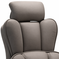 Chaise de bureau exécutive inclinable en cuir PU ALINUNU ODM OEM avec appui-tête 3D pour bureau, chaise de bureau pivotante robuste