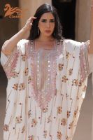 Uni Cutomization Eid Robe de soirée brodée musulmane pour femmes Jalabiya Abaya Ramadan Robes longues Abayas femmes Kimono Robe Caftan