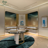 Vitrine de présentation de bijoux en aluminium de haute qualité avec éclairage LED, armoires murales robustes et écologiques