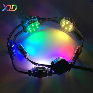 Nhà máy tùy chỉnh 40 mét XQD <span class=keywords><strong>RGB</strong></span> RGBW ngoài trời không thấm nước <span class=keywords><strong>LED</strong></span> <span class=keywords><strong>Pixel</strong></span> Wifi điểm ánh sáng thông minh ngoài trời ws2811 DMX512 cho công viên chủ đề PC - Product Image 3