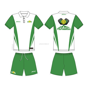 Chemises de pickleball d'été Akilex-Séchage rapide Unisex Color Block Design Marque personnalisée Pala Service OEM/ODM Polyester Short Sleeve - Product Image 1