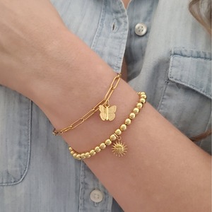 Mode tren hadiah Sayap Cinta desain Inset zirkon DIY kalung gelang perhiasan Aksesori baja tahan karat - Product Image 3