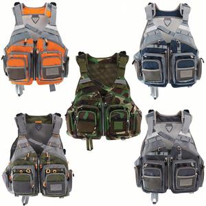 Chaleco de Pesca Ajustable con Diseño Multibolsillos y Malla Transpirable - Compartimentos con Cierre Seguro, Chaleco de Pesca con Mosca para Hombres y Mujeres - Product Image 2