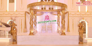 Mandap de fibra de cristal para boda, mandril de cristal para boda, estilo indio, EE. UU. - Product Image 2