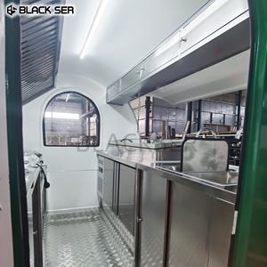 Bon marché, mini remorque mobile de chariot de restauration rapide de crème glacée HotDog de rue, petit camion mobile de nourriture de café à vendre en Europe - Product Image 4