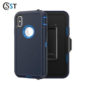 Custodia per telefono con Clip da cintura e cavalletto per <span class=keywords><strong>iPhone</strong></span> X/XS Full Body Anti-Drop protezione custodia per cellulare - Product Image 4