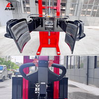 Chariot élévateur à palettes électrique pour fûts en acier, capacité 1-2 tonnes, hauteur de levage 2500 mm, rayon de braquage 2400 mm, usage industriel, roues en PU