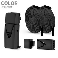 Clip pointu en métal coloré paresseux sans cravate 8MM lacet plat élastique lacet plat en nylon