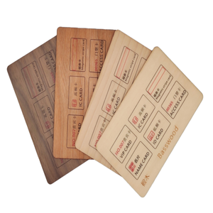 Nfc chip tùy chỉnh thân thiện với môi thẻ gỗ RFID gỗ khách sạn Thẻ Chìa Khóa Kinh Doanh Thẻ VIP với Laser khắc in logo - Product Image 4