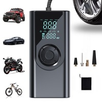 Wireless Portable Car Air Pump Dual Digital Display USB Rechargeable Tire Inflator for Car Motorcycle Bicycle