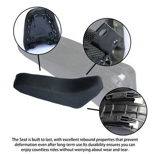 LINGQI Coussin de <span class=keywords><strong>selle</strong></span> en <span class=keywords><strong>mousse</strong></span> éponge <span class=keywords><strong>pour</strong></span> petite Apoll Mini <span class=keywords><strong>Moto</strong></span> Orion Kids Dirt Pit Bike 47cc 49cc 50cc - Product Image 2