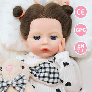 Juguetes Educativos de Alta Calidad, Muñeca Reborn de Silicona Hecha a Mano de 18 Pulgadas con Piel 3D, Muñeca de Moda para Recién Nacidos, Juguete DIY - Product Image 1