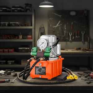 Pompa Idraulica Elettrica 750W 110V 10000 Psi Capacità 8L Doppia Uscita con Interruttore a Pedale Industriale - Product Image 2