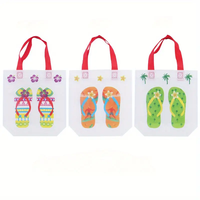 Pantoufles de plage écologique Logo personnalisé chiffons de vêtement non-tissé réutilisable sacs fourre-tout d'épicerie sac non tissé