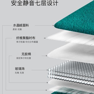 Couverture lestée Leaf Gravity Blanket vert paon, portable, pour le sommeil et usage personnel - Product Image 4