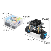 Kit de Desarrollo de Robot Inteligente Autoequilibrado Tscinbuny Educativo con Control Remoto por APP y Evitación de Obstáculos Ultrasónica