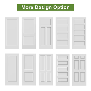 ประตูสำเร็จรูป 6 บาน สีขาว โมเดิร์น ทำจาก MDF แบบกลวง พร้อมฉนวนกันเสียง สำหรับห้องนั่งเล่น อพาร์ทเมนต์ และห้องนอน - Product Image 3