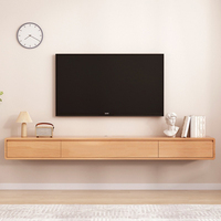 Nouvelle conception moderne européenne, meuble TV flottant en bois, support mural pour salon, armoire TV, composants TV en gros à prix abordable, console