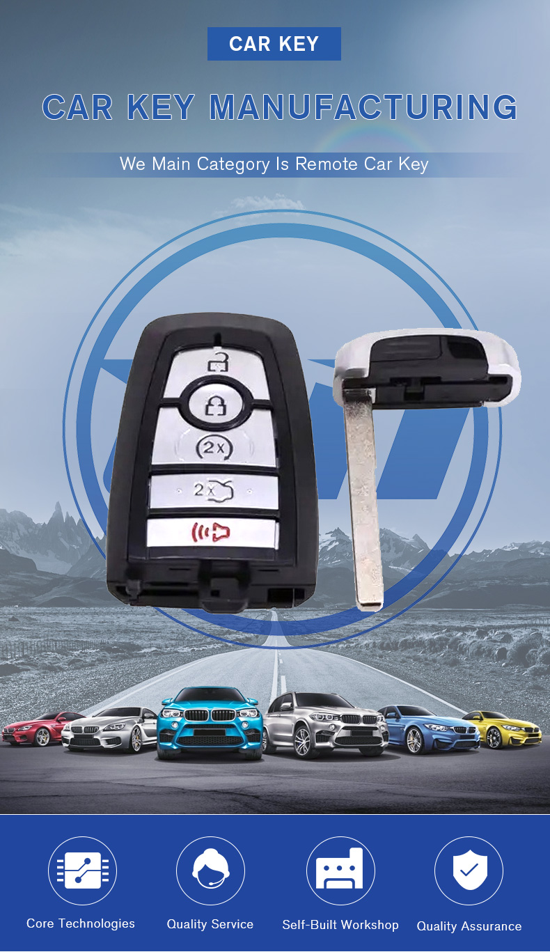Fusion Edge Expedition Explorer 5 Buttons 902MHz ID49 Chip Car Key Fob for Ford Remote  Control FCCID M3N-A2C93142600