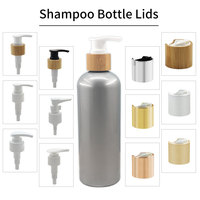 Flacon de shampoing et après-shampoing en plastique biodégradable en bambou, 200 ml et 300 ml, luxe, vente en gros, avec pompe