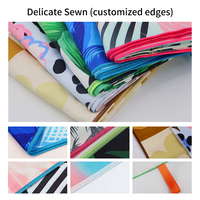 Customized Quick-drying Modern Geometric Pattern Polyester Adult Beach Towels Anti-sand Large Portable Outdoor Sports Travel