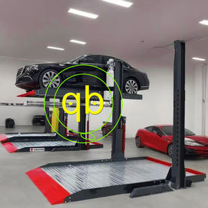 Elevador de estacionamiento para automóviles de 2 postes y 2 pisos, sistema de estacionamiento apilador doble para el hogar, equipo de garaje Vertical mecánico hidráulico, elevador de maquinaria - Product Image 4
