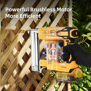 Clavadora de calibre 18/<span class=keywords><strong>Engrapadora</strong></span> de corona estrecha para pistola de clavos inalámbrica de 20V MAX (sin batería) 1000 clavos/grapas para mejoras del hogar y bricolaje - Product Image 5