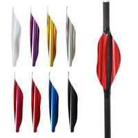 STARCN Plumes hélicoïdales de 1,75 po, en plastique, avec bande de bord intégrée, lot de 50, pour tir de compétition professionnel