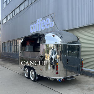 Chariot de nourriture mobile de rue en acier inoxydable, remorque de nourriture à grignoter avec barbecue, multifonctionnel à vendre, certificat CE COC - Product Image 3