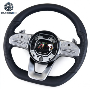 พวงมาลัยรถยนต์, พวงมาลัยหนังสีดำแบบสปอร์ตสำหรับรถยนต์ E Class - Product Image 3
