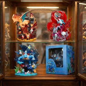 Statuetta <span class=keywords><strong>Anime</strong></span> <span class=keywords><strong>di</strong></span> Alta Qualità con Sistema <span class=keywords><strong>di</strong></span> Illuminazione a Effetto Acqua, Ornamento da Collezione Luminoso, Decorazione Cartoon, Giocattolo Trendy, Regalo - Product Image 1