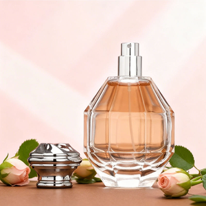 Botella de Perfume de Vidrio Curvo de 100 ml, Diseño Redondeado para Mujer, Tapa Transparente, Perfume <span class=keywords><strong>armaf</strong></span> - Product Image 4