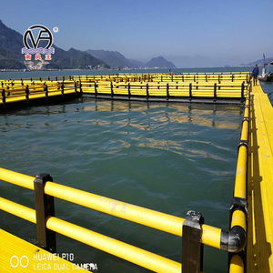 Jaula flotante para peces con pasarela para turismo lacónico - Product Image 3