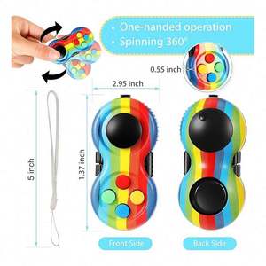 Set de Juguetes Antiestrés de Bolsillo, Mini Fidget Slug Gear y Slider para Aliviar la Ansiedad y Mejorar la Concentración en Movimiento - Product Image 3