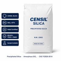 Silice précipitée CENSIL SiO2 Qualité alimentaire et caoutchouc Noir de fumée blanc REACH Halal CNAS COA MSDS